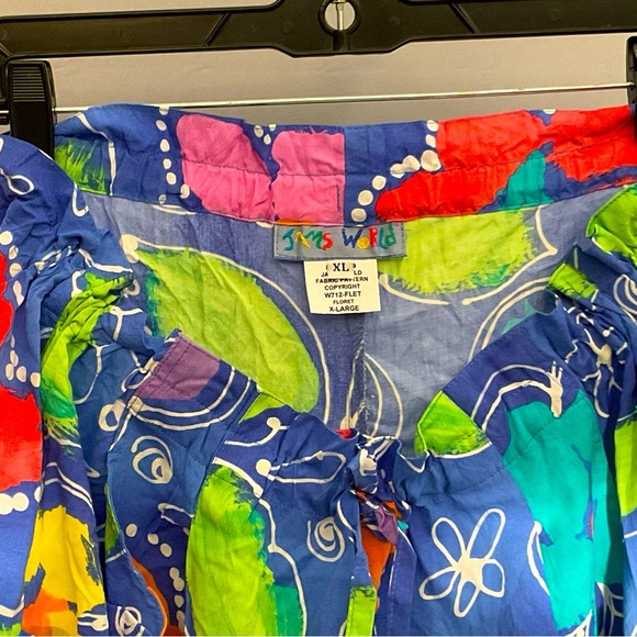 Jams World Floral Ladies XL Pajama Set, Drawstring Pants/Decorative  Buttons - Picture 8 of 16